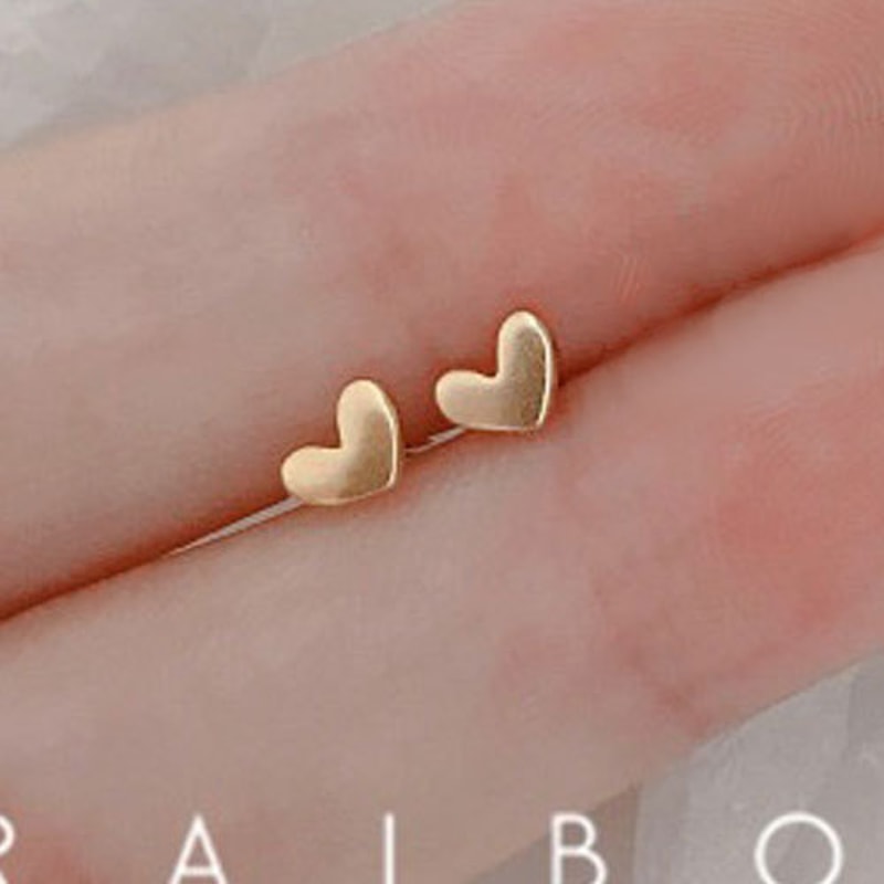 Gold Butterfly Heart Cartilage Stud Earrings For Women Mini Helix Tragus Jewelry 36