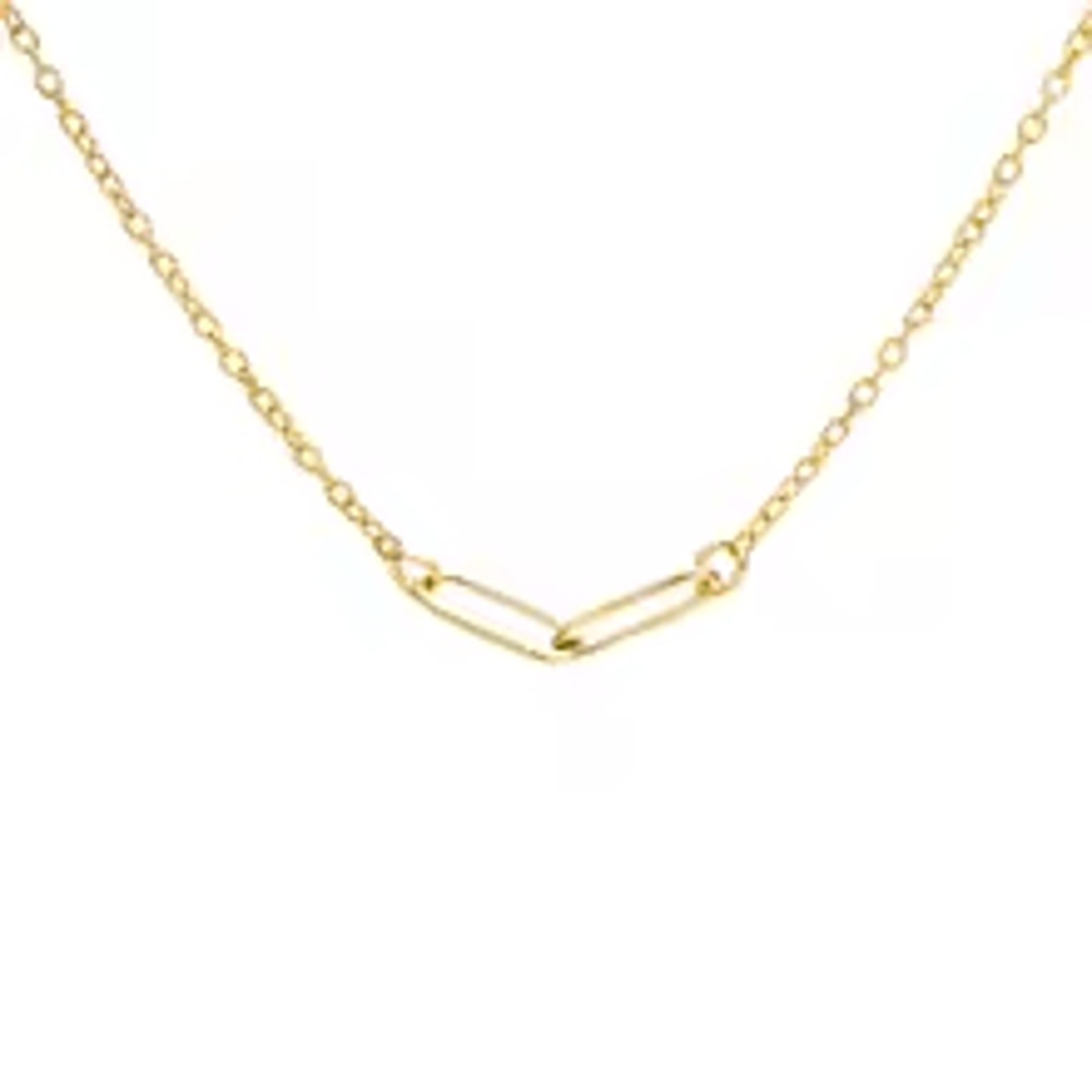 Stainless Steel Paperclip Chain Necklace Minimalist Choker For Women 6
