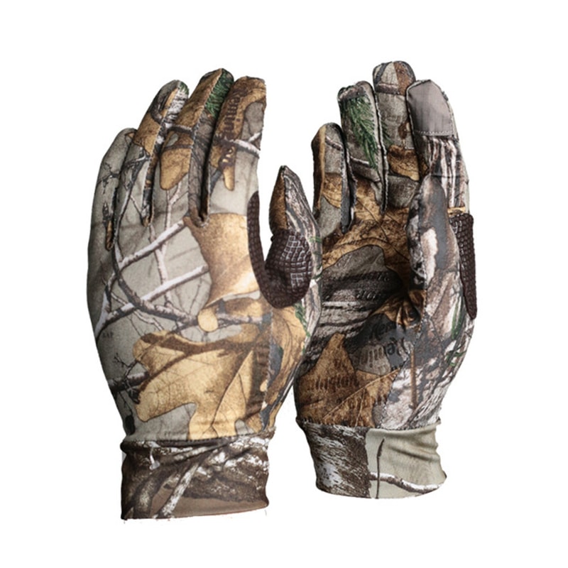Bionic Camouflage Touchscreen Hunting Gloves Quick-Dry Breathable Full Finger Outdoor Gloves