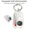 Mini Compass Keychain with Thermometer Portable Survival Compass Keyring for Outdoor Navigation