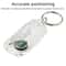 Mini Compass Keychain with Thermometer Portable Survival Compass Keyring for Outdoor Navigation