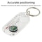 Mini Compass Keychain with Thermometer Portable Survival Compass Keyring for Outdoor Navigation