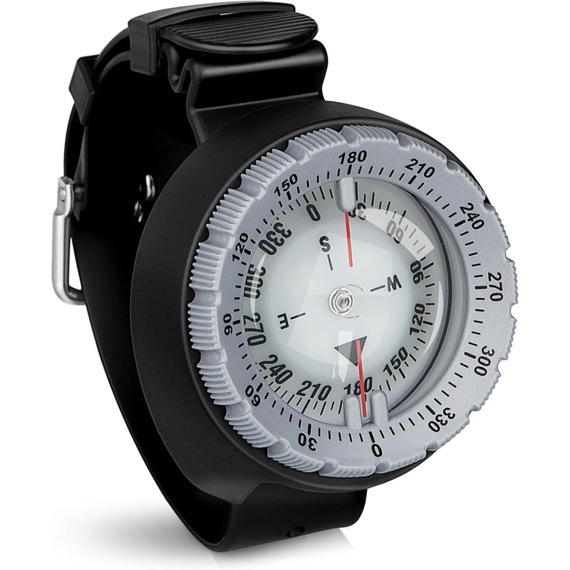Professional Underwater Diving Compass Watch Waterproof Luminous Scuba Navigator