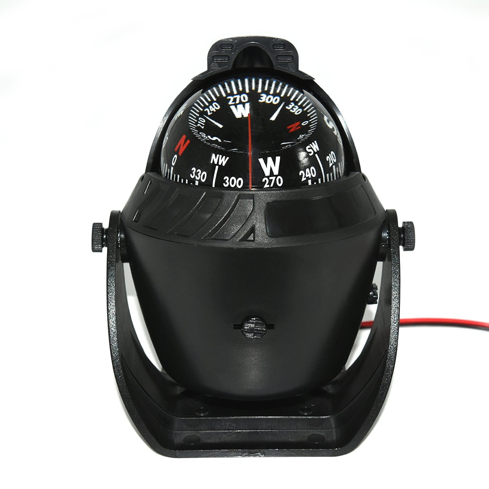 Marine Boat Compass With LED Light Waterproof Pivoting Navigation Compass For Accurate Marine Dire 6