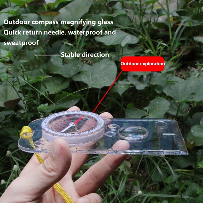 Military Lensatic Compass Precision Hiking Navigation Tool