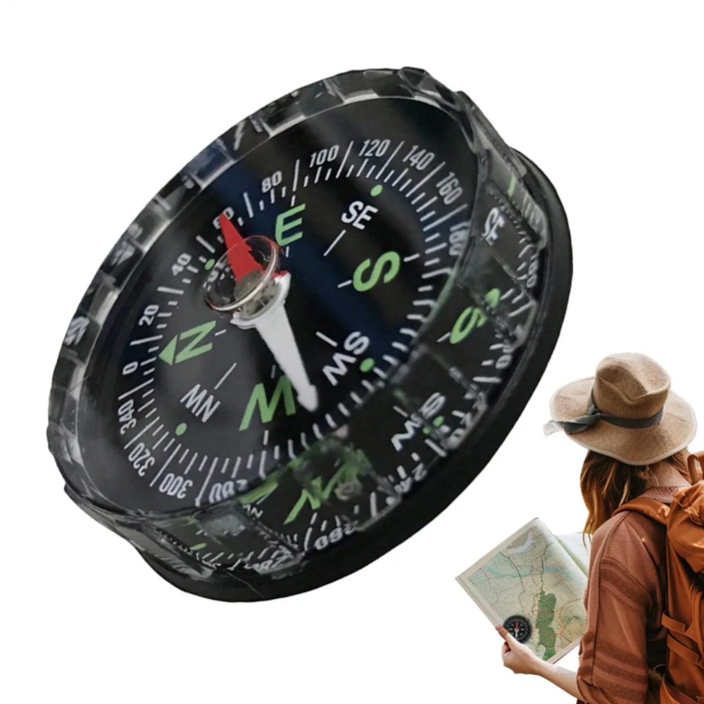 Waterproof Hiking Compass with Sighting Lens for Survival Navigation and Outdoor Adventures