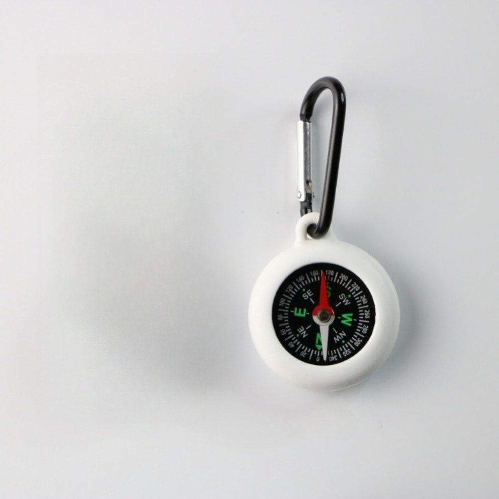 Bushcraft Pocket Compass with Carabiner Waterproof Camping Compass for Hiking & Survival Gear