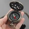 Vintage Brass Pocket Compass Watch Pendant For Hiking Camping Navigation Gift 4