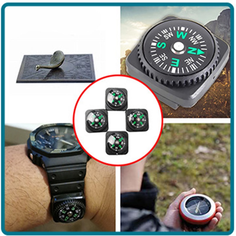 Mini Survival Compass Buckle For Paracord Bracelet Outdoor Navigation Tool 4