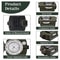 Tactical Survival Compass Waterproof Military Hiking Navigation Tool with Lensatic Sighting