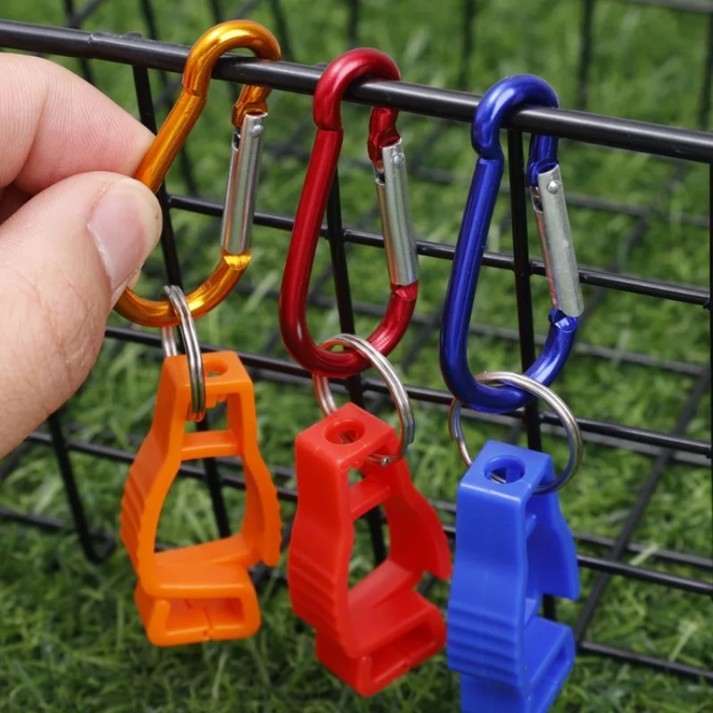 Heavy Duty Work Glove Clip Holder Durable Aluminum Safety Glove Hanger