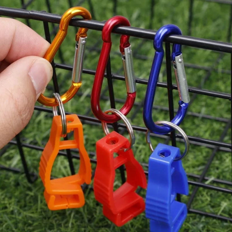 Heavy Duty Work Glove Clip Holder Durable Aluminum Safety Glove Hanger