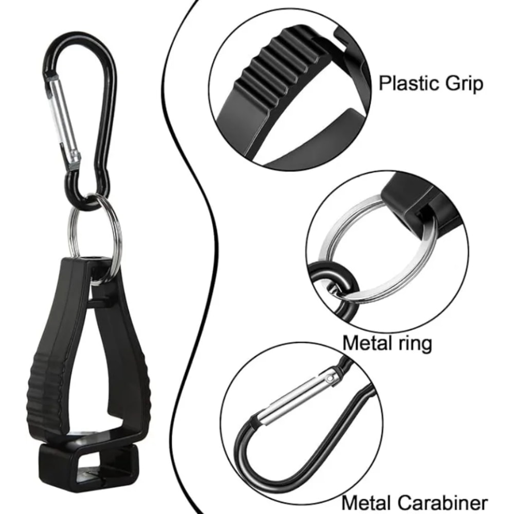 Heavy Duty Work Glove Clip Holder Durable Aluminum Safety Glove Hanger