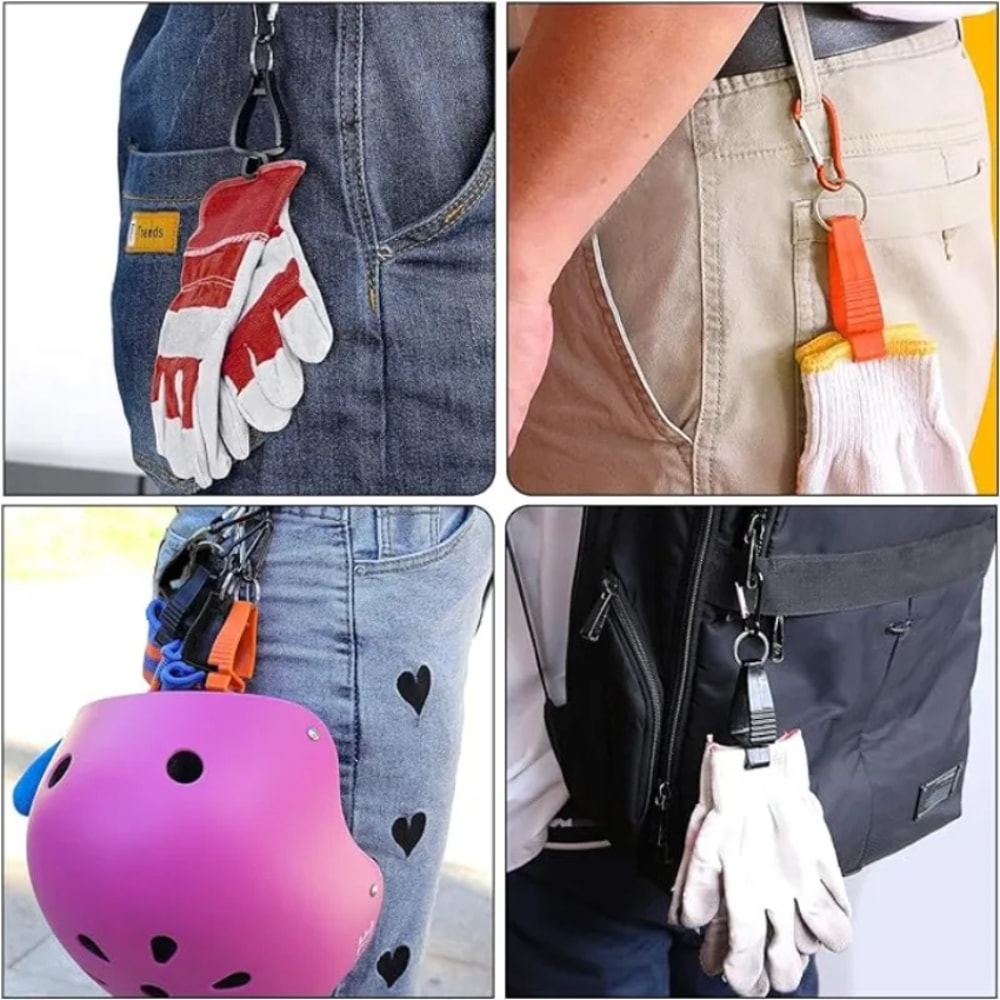 Heavy Duty Work Glove Clip Holder Durable Aluminum Safety Glove Hanger