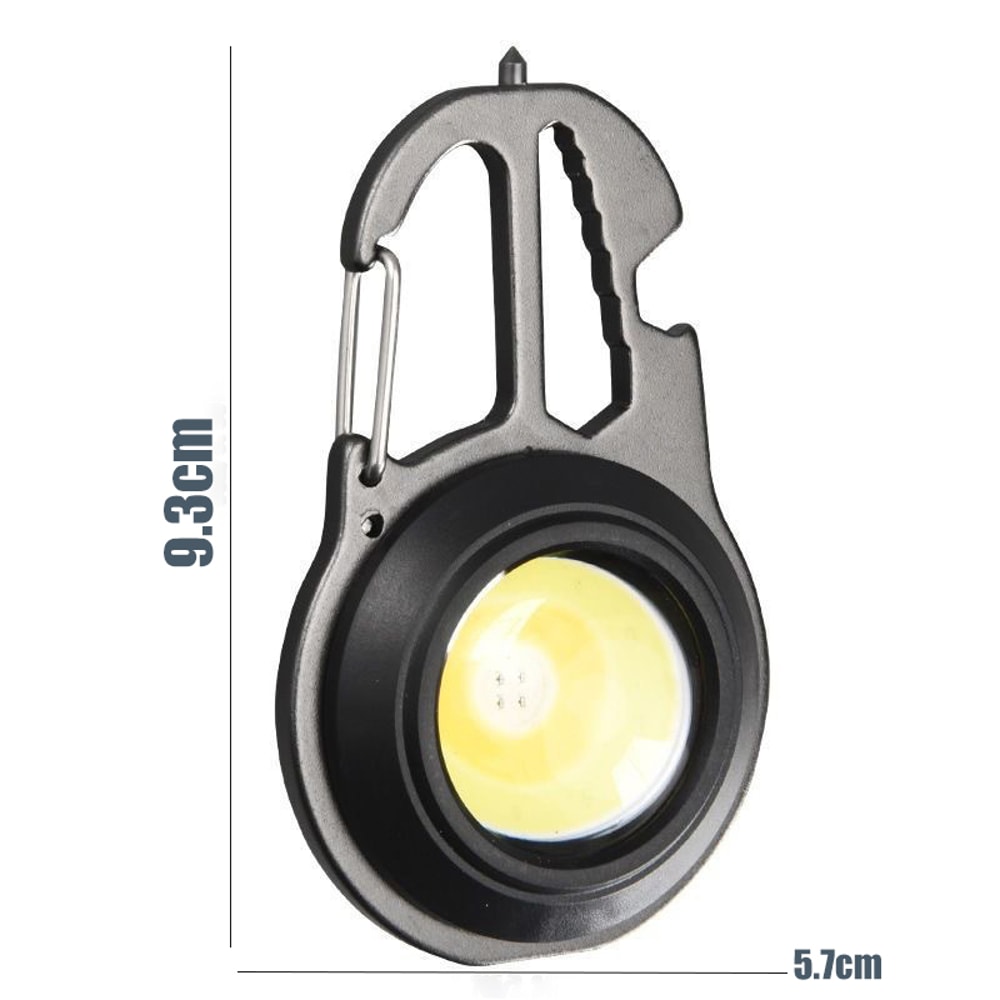 Rechargeable Mini Keychain Flashlight COB LED Portable Work Light for Camping Emergency Repair