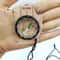 Mini Transparent Map Compass Keychain with Scale for Hiking & Navigation