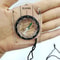 Mini Transparent Map Compass Keychain with Scale for Hiking & Navigation