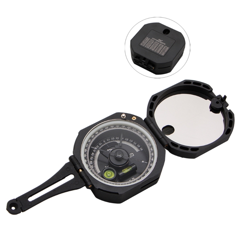 Precision Geological Compass with Clinometer Waterproof Survival Orienteering Tool