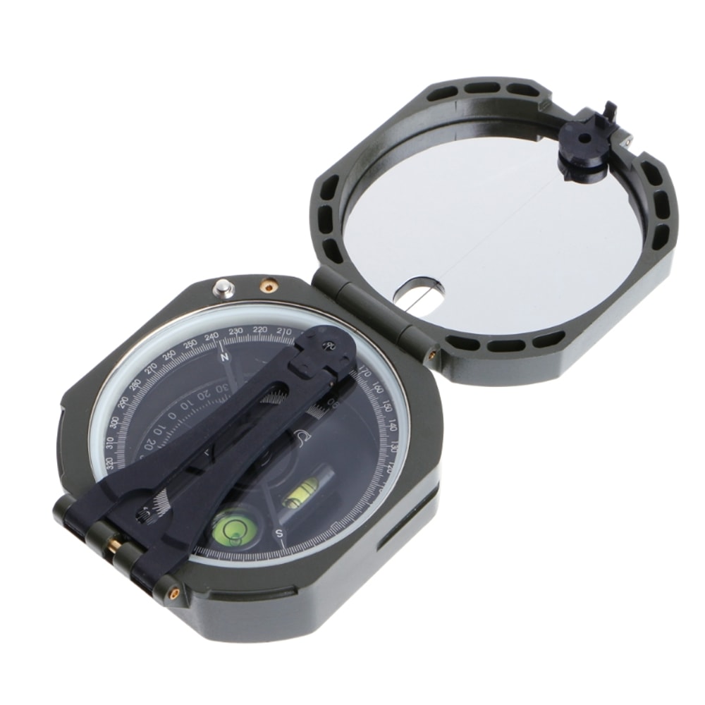 Precision Geological Compass with Clinometer Waterproof Survival Orienteering Tool