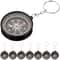 Adventure Compass Keychain Set Durable Mini Compass Key Ring Gift for Kids and Outdoor Fun