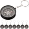 Adventure Compass Keychain Set Durable Mini Compass Key Ring Gift for Kids and Outdoor Fun