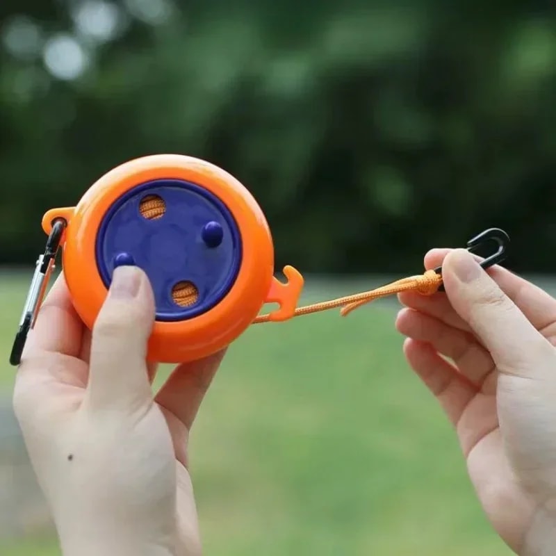 Portable Retractable Clothesline Windproof Anti Slip Laundry Drying Rope for Travel & Outdoor Use