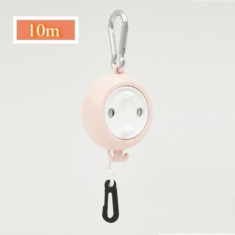 Portable Retractable Clothesline Windproof Anti Slip Laundry Drying Rope for Travel & Outdoor Use