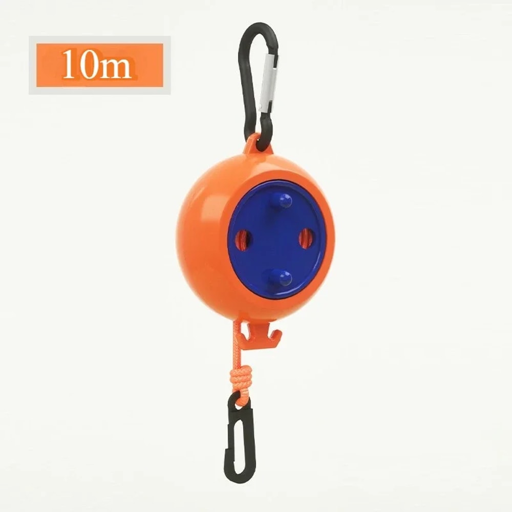 Portable Retractable Clothesline Windproof Anti Slip Laundry Drying Rope for Travel & Outdoor Use