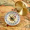 Vintage Pocket Watch Compass with Luminous Dial for Hiking & Outdoor Navigation