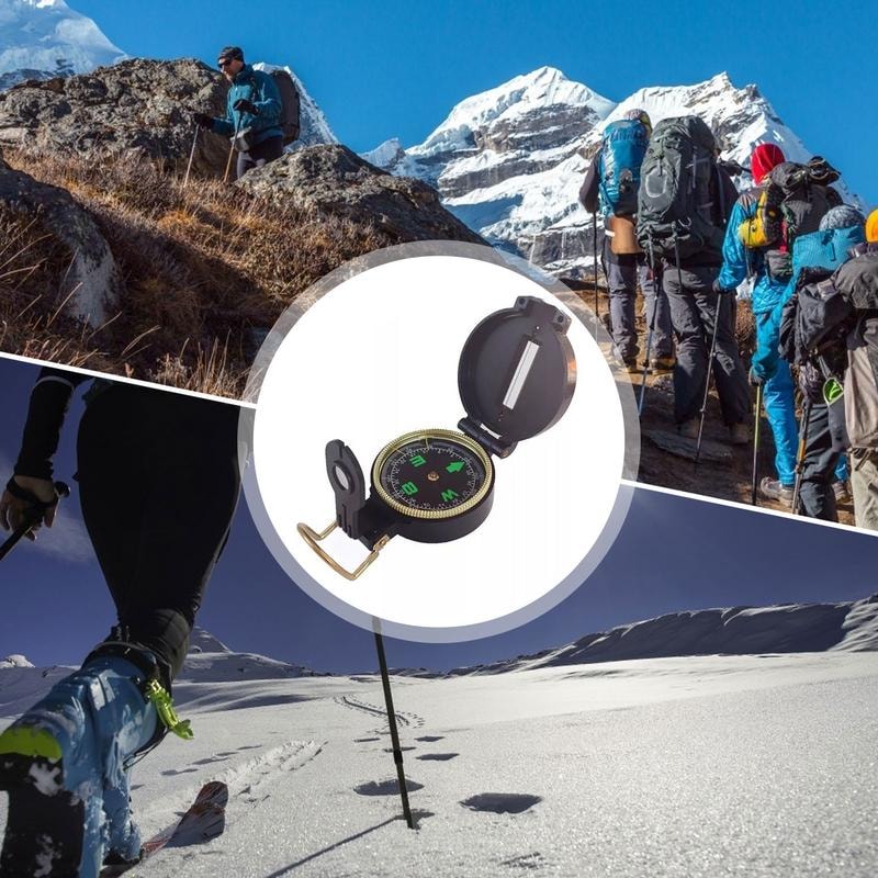 Military Lensatic Compass for Hiking & Survival Navigation