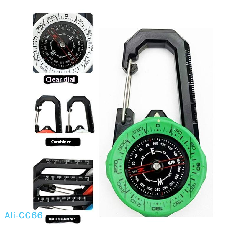 Mini Compass Keychain Portable Survival Compass for Hiking & Camping