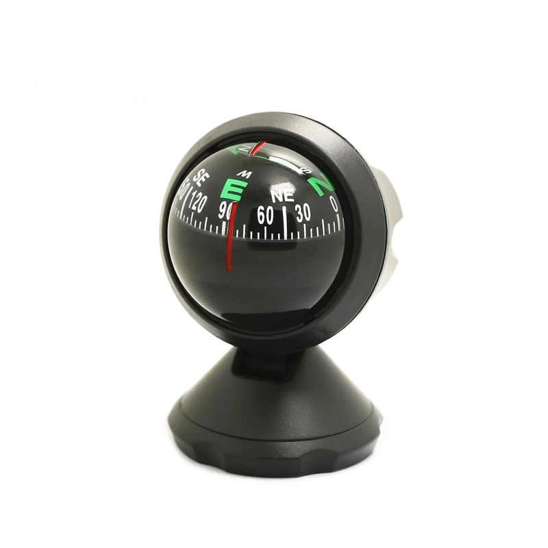 Adjustable Dashboard Car Compass for Accurate Vehicle and Marine Navigation