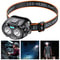 Rechargeable LED Headlamp with Gesture Control Waterproof Outdoor Headlight