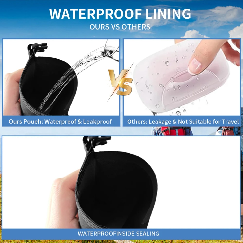 Waterproof Soap Travel Case Quick Dry Leakproof Portable Soap Holder for Travel & Outdoor Use