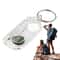 Mini Compass Keychain With Thermometer Portable Survival Keychain Tool For Camping Hiking 2