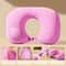 Portable Inflatable Travel Pillow For Neck And Lumbar Support 0