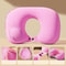 Portable Inflatable Travel Pillow For Neck And Lumbar Support 0