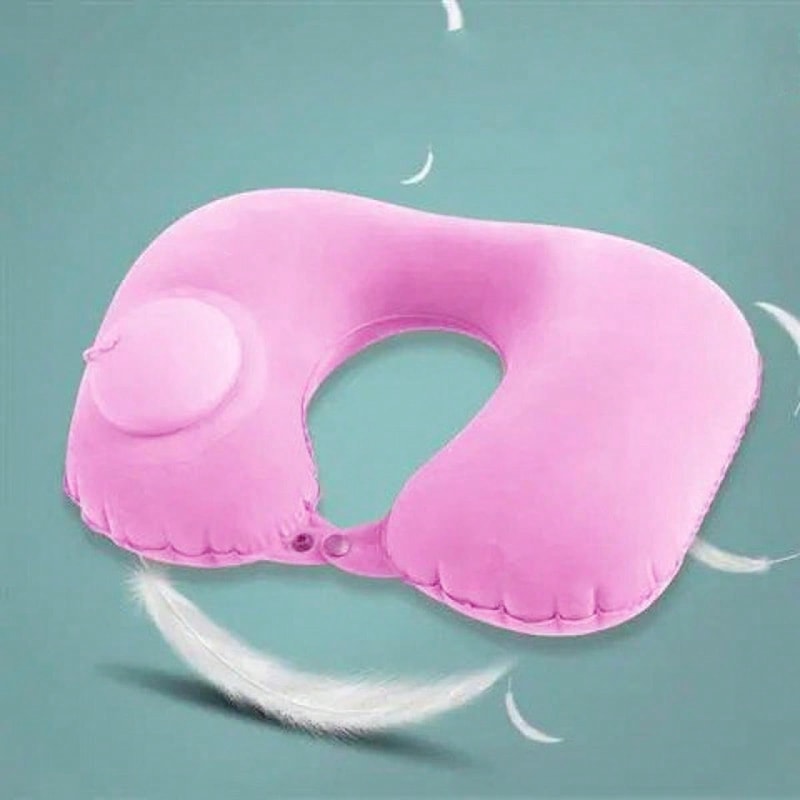 Portable Inflatable Travel Pillow For Neck And Lumbar Support 1