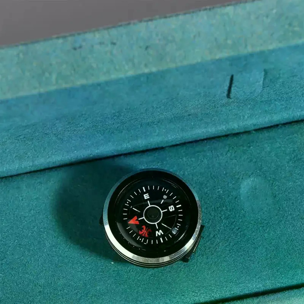 Mini Clip-On Survival Compass for Watch Strap Portable Mini Compass Keychain for Hiking & Camping