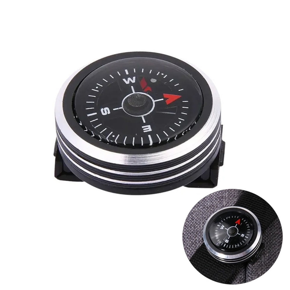 Mini Compass Clip For Paracord Bracelet Survival Outdoor Navigation Tool 0