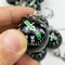 Mini Compass Keychain Portable Survival Compass For Camping Hiking Navigation 2