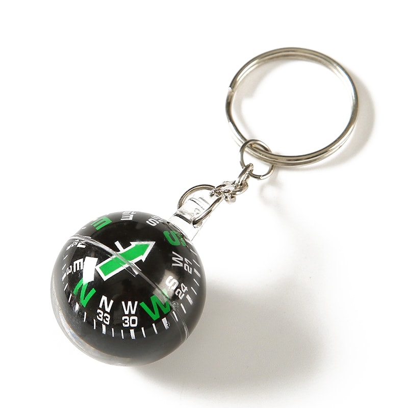 Mini Compass Keychain Portable Survival Compass For Camping Hiking Navigation 3