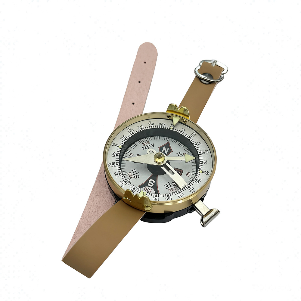 Luminous Vintage Hiking Compass Portable Survival Navigation Tool 0