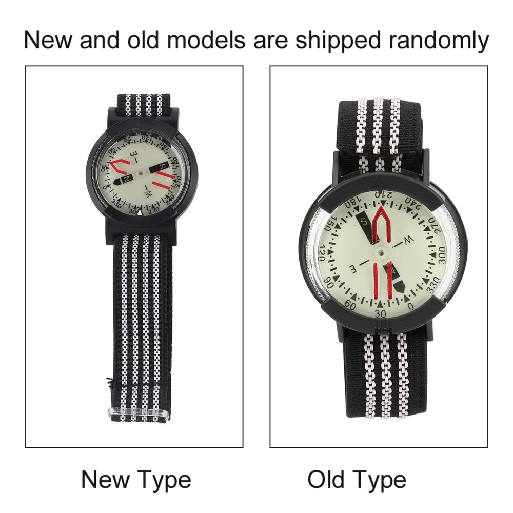 Luminous Waterproof Compass Watch For Hiking Diving Outdoor Navigation 3