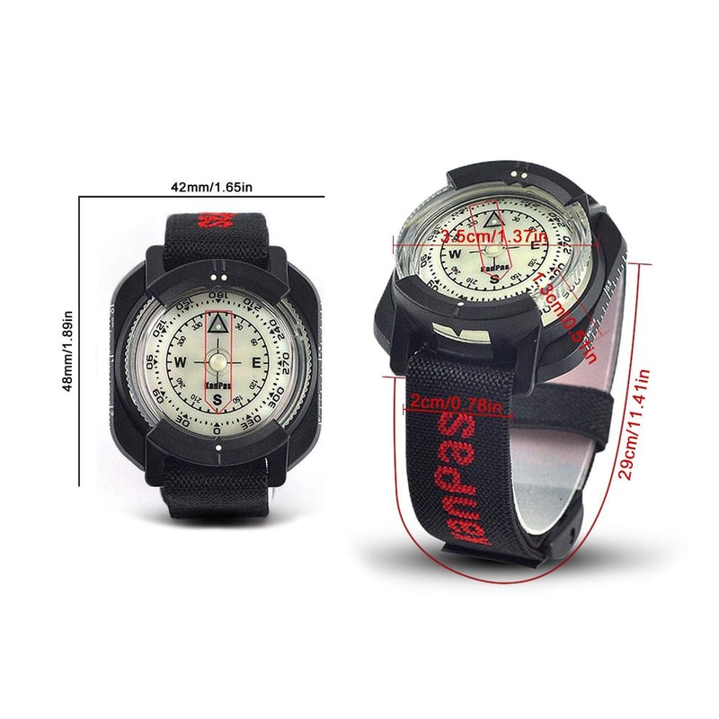 Professional Diving Compass Watch Waterproof Navigation Compass For Scuba And Outdoor Exploration 6
