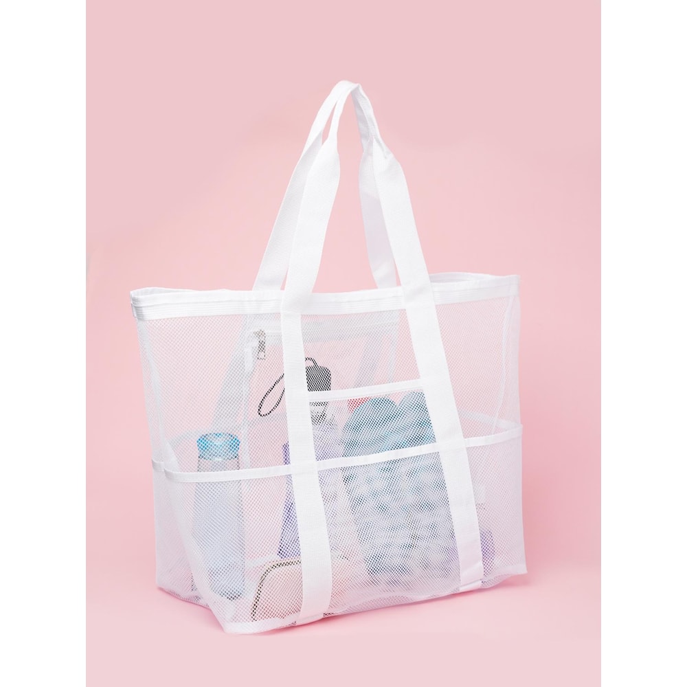 SandFree Mesh Beach Tote Waterproof Large Pool Travel Bag 8