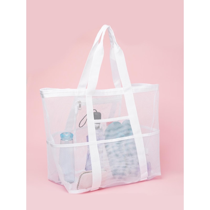 SandFree Mesh Beach Tote Waterproof Large Pool Travel Bag 8