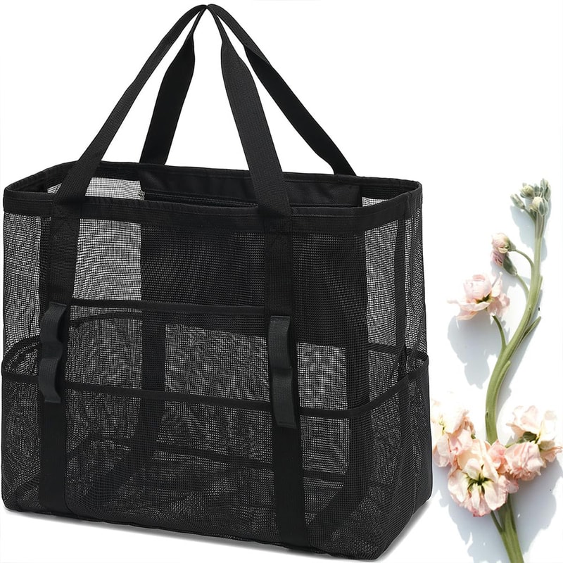 SandFree Mesh Beach Tote Waterproof Large Pool Travel Bag 10