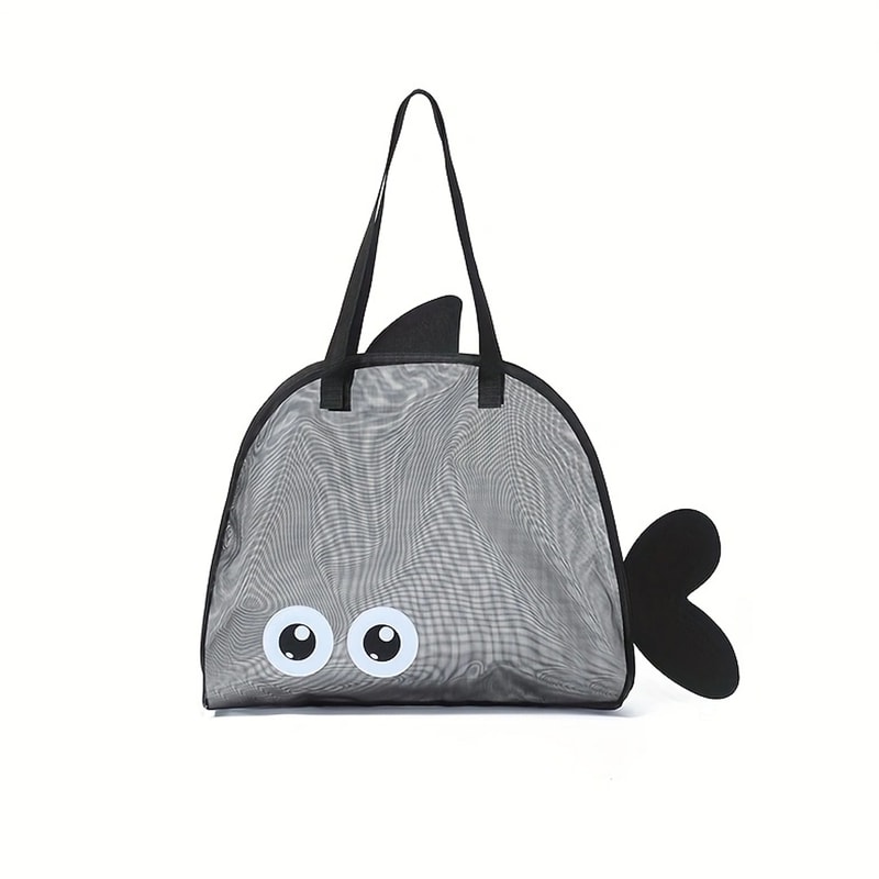 Mesh Beach Bag Large Beach Tote with Pockets for Sand Free Storage & Family Essentials