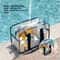 ClearGuard Transparent Beach Bag Waterproof Swim Tote With Dry Wet Separation 2